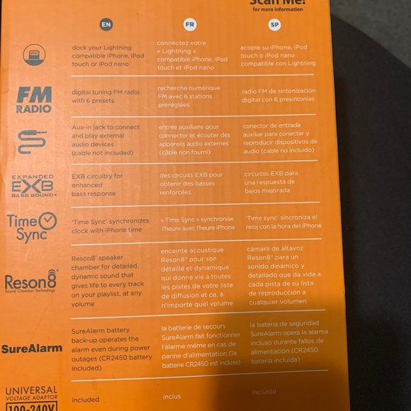 iHome iPL22GC Lightning Clock Radio for iPhone/iPod - Picture 3 of 5